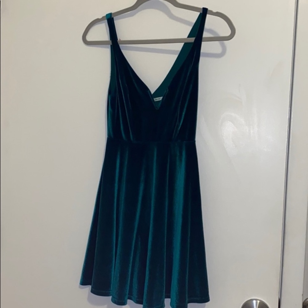 Urban outfitters Velvet v-cut skater dress
